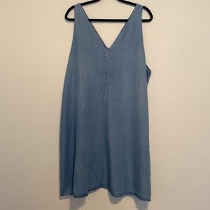 Chambray Sleeveless Dress - Signature - 2X
